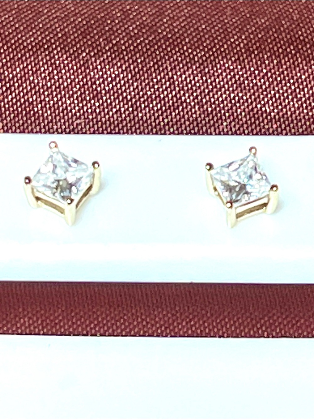 Moisannite Asscher Cut Sterling Silver Earrings 1 CTW MSRP $430 SILVARA